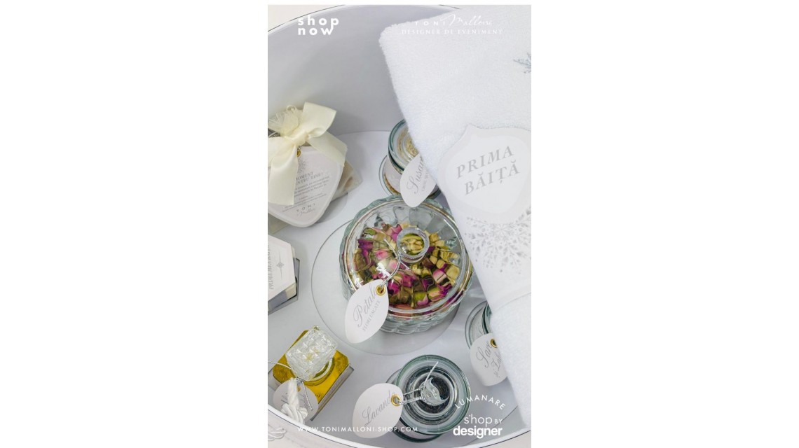 Set Prima Baita cu nasii dupa Botez pentru Băieți cu fulgi de nea 2